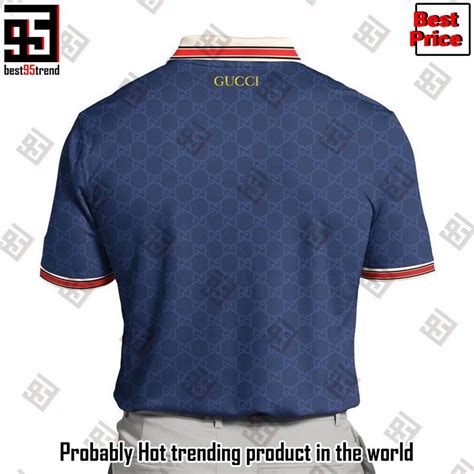 gucci bees polo|gucci navy striped polo shirt.